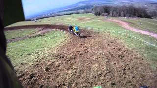 2013 Devon Classic Scramble  250cc Twinshock Race 1 1980 KLX250 [upl. by Innattirb148]