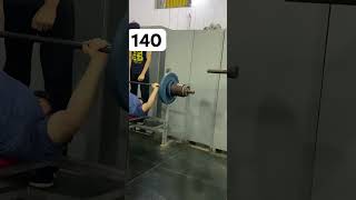 140 KG BENCH PRESS [upl. by Hannaoj968]