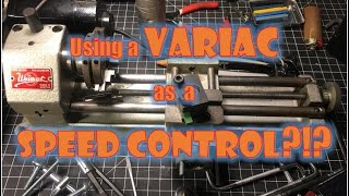 Unimat DB 200 Metal LatheMill  Using a Variac as a speed control Bad Idea [upl. by Goldsworthy]