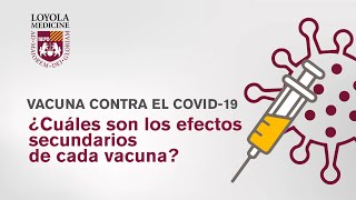 La vacuna contra el COVID19 ¿Cuáles son los efectos secundarios [upl. by Lougheed]