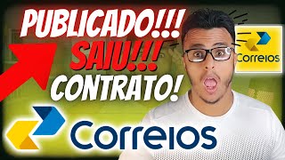 Urgente Saiu  Concurso Correios 2024  Todo Brasil  Contrato com a Banca para o foi Publicado [upl. by Eiryk]