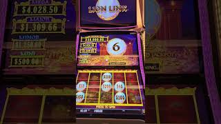 100 BET BIG JACKPOT HANDPAY WIN LION LINK HOLD N SPIN BONUS  ENCHANTED PRINCESS CRUISE  5 Denom [upl. by Ecinereb]