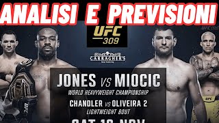 UFC 309 ANALISI MAIN CARD E PREVISIONE INCONTRI UFC309 [upl. by Yorle]