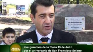 Inauguración de la Plaza 13 de Julio en Solano 200411 Darío Giustozzi  Almirante Brown [upl. by Llirrem]