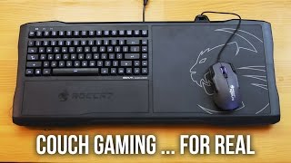 Roccat SOVA Lapboard  The best way to game off the couch [upl. by Ayekam186]