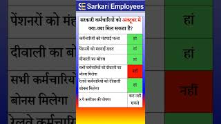 Government Employee Diwali Bonus Dearness Allowance and 8th Pay Commission [upl. by Saffren]