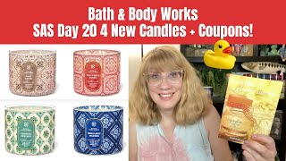 Bath amp Body Works SAS Day 20  4 New Candles  Coupons [upl. by Latricia]