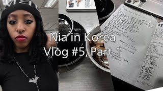 Vlog Nia in Korea Week 5 Part 1 🩶 Alone for Chuseok Trying Vegan Products Fashion Piece [upl. by Ahsimek18]