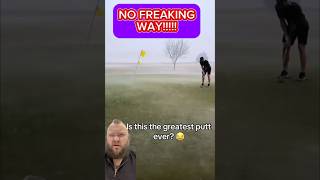 A “No Way” Putt made in Hail Storm golf golfshorts [upl. by Nnorahs]