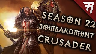 Diablo 3 271 Crusader Build Akkhan Bombardment GR 145 Season 24 [upl. by Jobina]