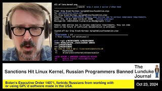 Sanctions Hit Linux Kernel Russian Programmers Banned [upl. by Nnod]