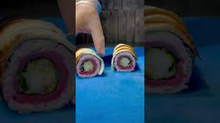 How to make Uramaki tuna sushi with eel spicy mayo and Tobiko sushi recipe youtubeshorts viral [upl. by Attennaej]