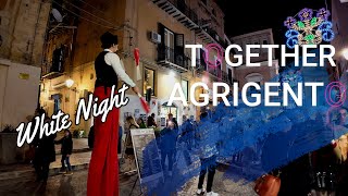 🇮🇹 Agrigento Notte Bianca  Together Walking Tour 4k [upl. by Ellivnarg498]