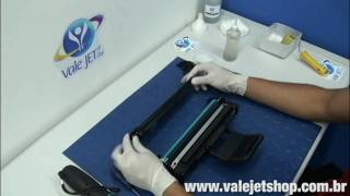 Vídeo Recarga Toner Samsung ML 1610  ML 2010  SCX 4521  Vídeo Aula Valejetcom [upl. by Mirth]