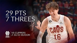 Cedi Osman 29 pts 7 threes vs Clippers 2223 season [upl. by Holcomb]