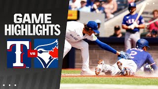 Rangers vs Blue Jays Game Highlights 72724  MLB Highlights [upl. by Naujad154]