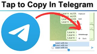 How To Send Tap to Copy Text In Telegram [upl. by Eyot745]