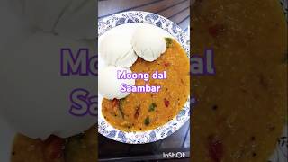 Moong dal Tiffin Sambar Recipe Pasi Parupu Sambar Side dish for idlydosa cooking shortsvideo [upl. by Imorej771]