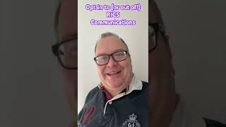 howto opt in to or out of RICS journals amp communication youtubeshorts realestate construction [upl. by Charlie]