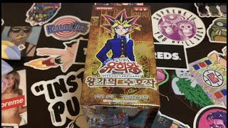 Yugioh Opening Pharaonic Guardian Korean Booster Box COVER CARD WIN [upl. by Nahtanha298]