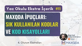 MAXQDA Sık Kullanılan Kodlar ve Kod Kısayolları [upl. by Sankey]