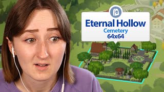 i built a GIANT cemetery in the sims [upl. by End765]