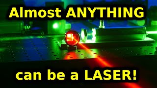 Shaking molecules until Laser Light comes out DIY Raman Laser [upl. by Enyehc]