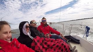 18 Cold Front Sailing Fishing and Sleeping on a Small Sailboat  Sailing Vessel Somnium [upl. by Silvers]