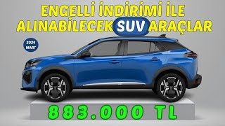 Engelli İndirimi Ötv Muafiyeti ile Alınabilecek Suv Araçlar [upl. by Mosera]