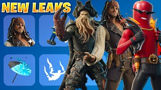 ALL NEW Fortnite Skins Jack Sparrow Davy Jones Summer [upl. by Akialam]