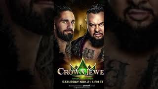 Seth Rollins vs Bronson Reed at Crown Jewel wwe wwewrestler wwesuperstar [upl. by Rodger]