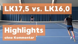 Kleines Tennis  LK175 vs LK160  Highlights ohne Kommentar [upl. by Hogle]