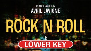 Rock N Roll Karaoke Lower Key  Avril Lavigne [upl. by Benedetto]