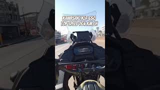 Kawasaki Klr 650 top speed run [upl. by Adeirf898]