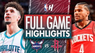 Charlotte Hornets vs Houston Rockets  Full Game Highlights  October 23 202425 NBA Season [upl. by Eissehc]