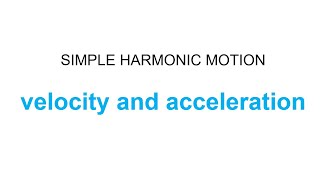 simple harmonic motion [upl. by Blight131]