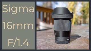 Sigma 16mm f 14 On the Sony A7iii A7R iii an awesome wide angle for only 400 [upl. by Mintun]