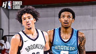 Charlotte Hornets vs Brooklyn Nets  FULL Game Highlights  July 21 2024 NBA Summer League [upl. by Ahsakal]