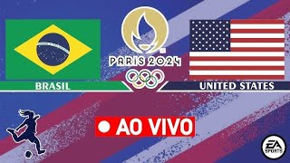 Brasil x Estados Unidos  Futebol Feminino  Jogos Olímpicos [upl. by Blumenthal]