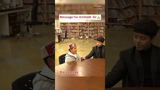 Arunoday Sharma’s message for Amitabh Sir 🤯🫡 education school student aisnahan [upl. by Ydnirb]