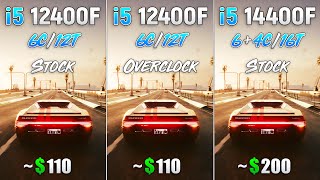 i5 14400F vs i5 12400F Stock vs i5 12400F OC  Test in 8 Games [upl. by Sharyl]