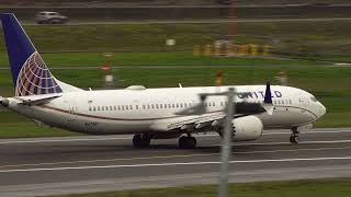 4k footage II United 7379 MAX Takeoff  Check out the LEAPs [upl. by Powe14]