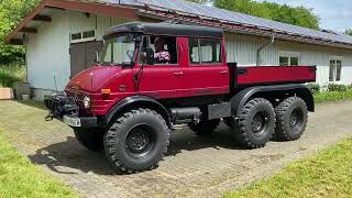 MercedesBenz Monstertruck Unimog 6 x 6 von LESA beim UCGJahrestreffen Nordbaden 2023 [upl. by Quintana]