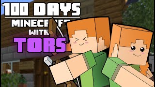 100 Days  Minecraft with Tors [upl. by Vedis144]