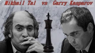 Mikhail Tal vs Garry Kasparov Chess Game [upl. by Anialem750]