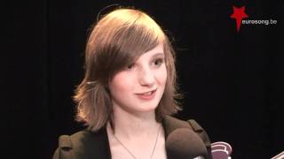 Interview Evelyn Music and me Junior Eurosong 2011 Ketnet [upl. by Yejus46]