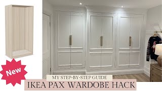 IKEA PAX HACK  NEW  My Fitted Wardrobe DIY Guide  Watch Before U Book A Carpenter Closet Hacks ⭐️ [upl. by Einehpets]