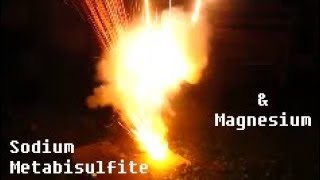 Reaction of Sodium Metabisuflite and Magnesium [upl. by Ayrotal]