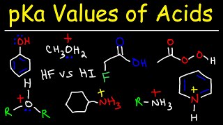 pKa Values of Acids  Organic Chemistry [upl. by Adkins506]