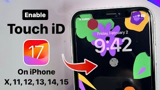 How to Get Touch iD icon on iPhone lockscreen iOS 17 [upl. by Florentia683]